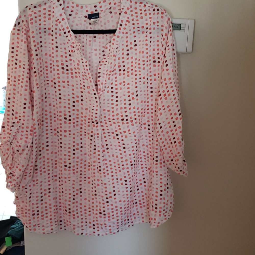 Deep V neck blouse